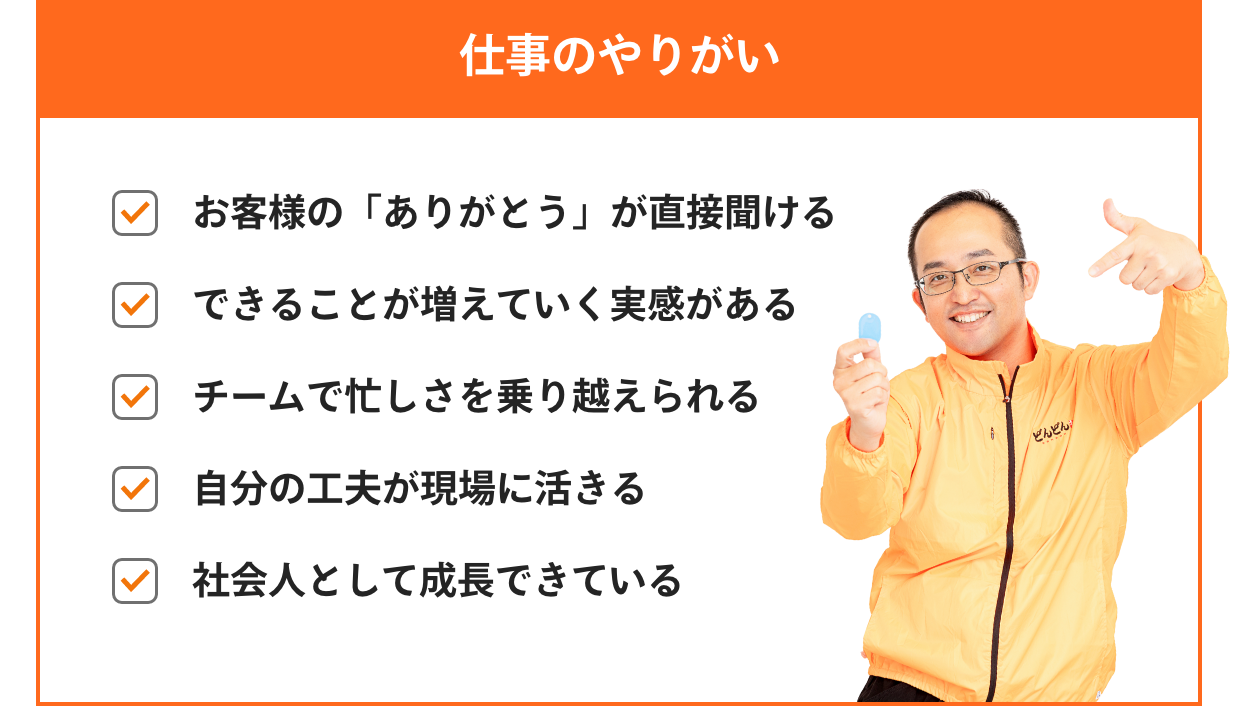 仕事のやりがい